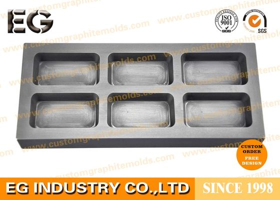 China Tamaño modificado para requisitos particulares de alta temperatura del molde de lingote del grafito de la resistencia para el bastidor de la barra de oro proveedor